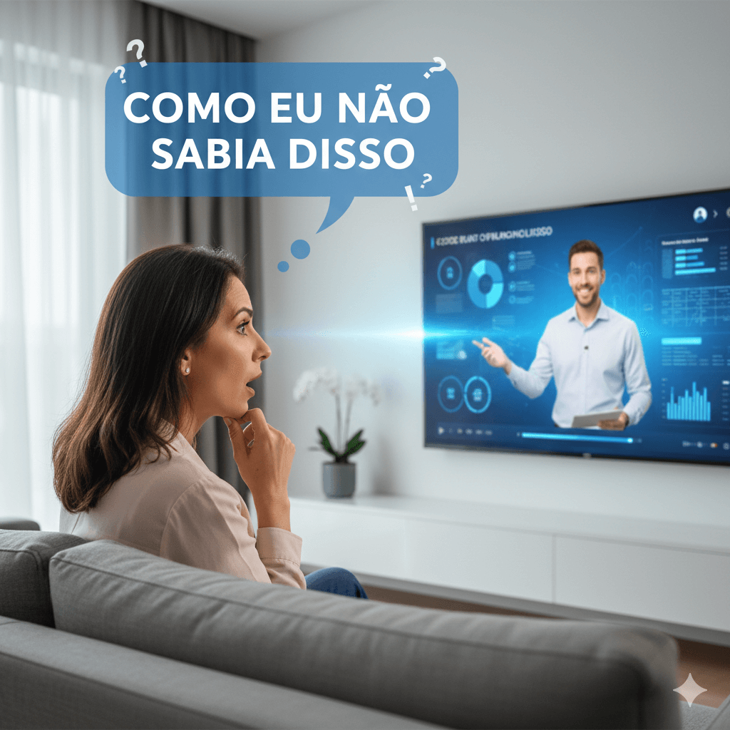 Pessoa assistindo explicações